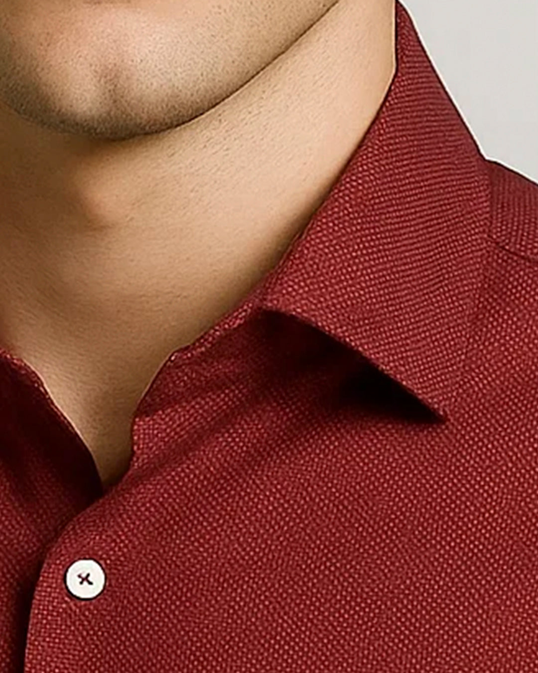 Michael Krs Branded Men's Slim Fit Shirt Maroon Color MMS-01
