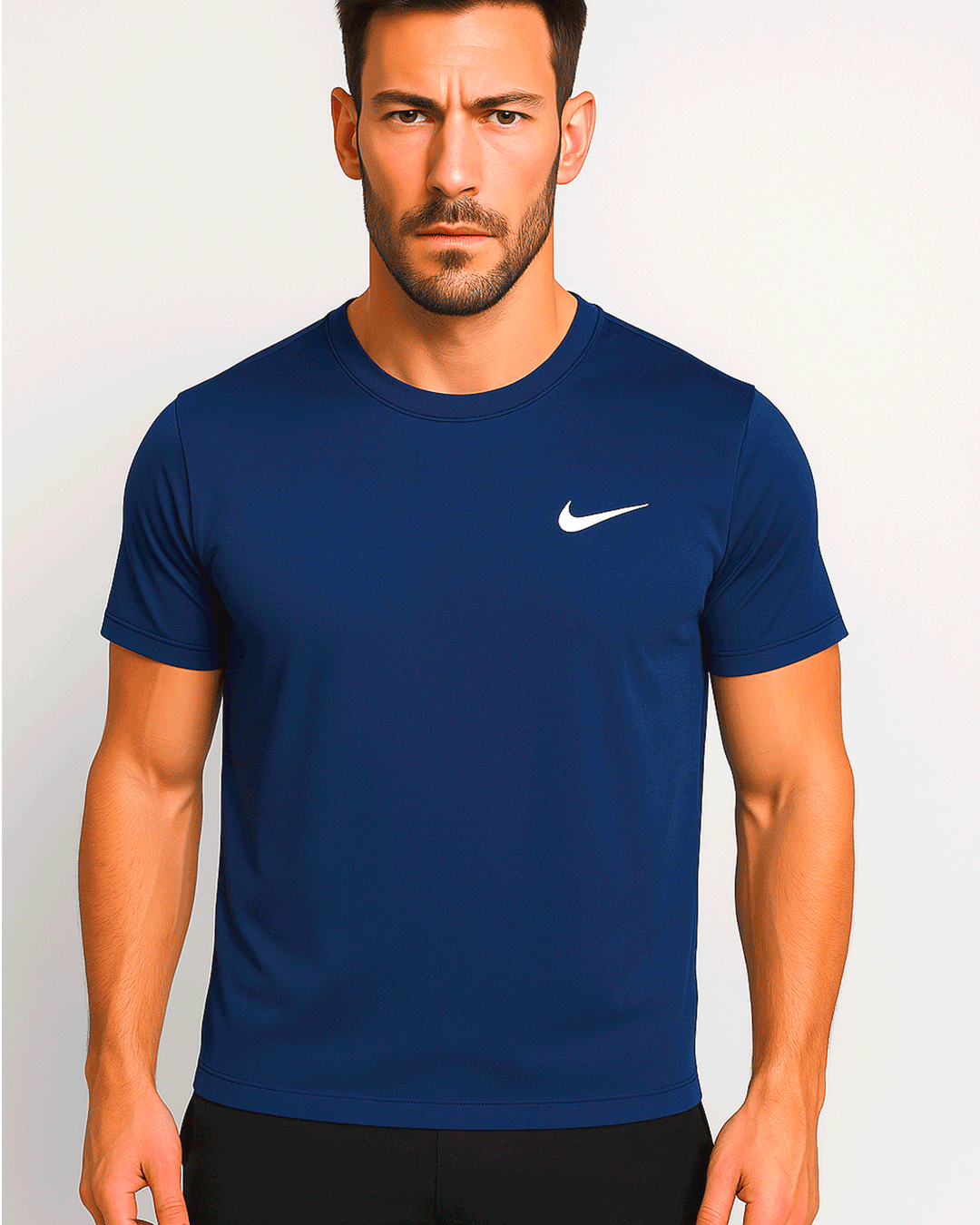 NIKK Branded Men's Dri-fit T-shirt Dark Blue Color MDT-05