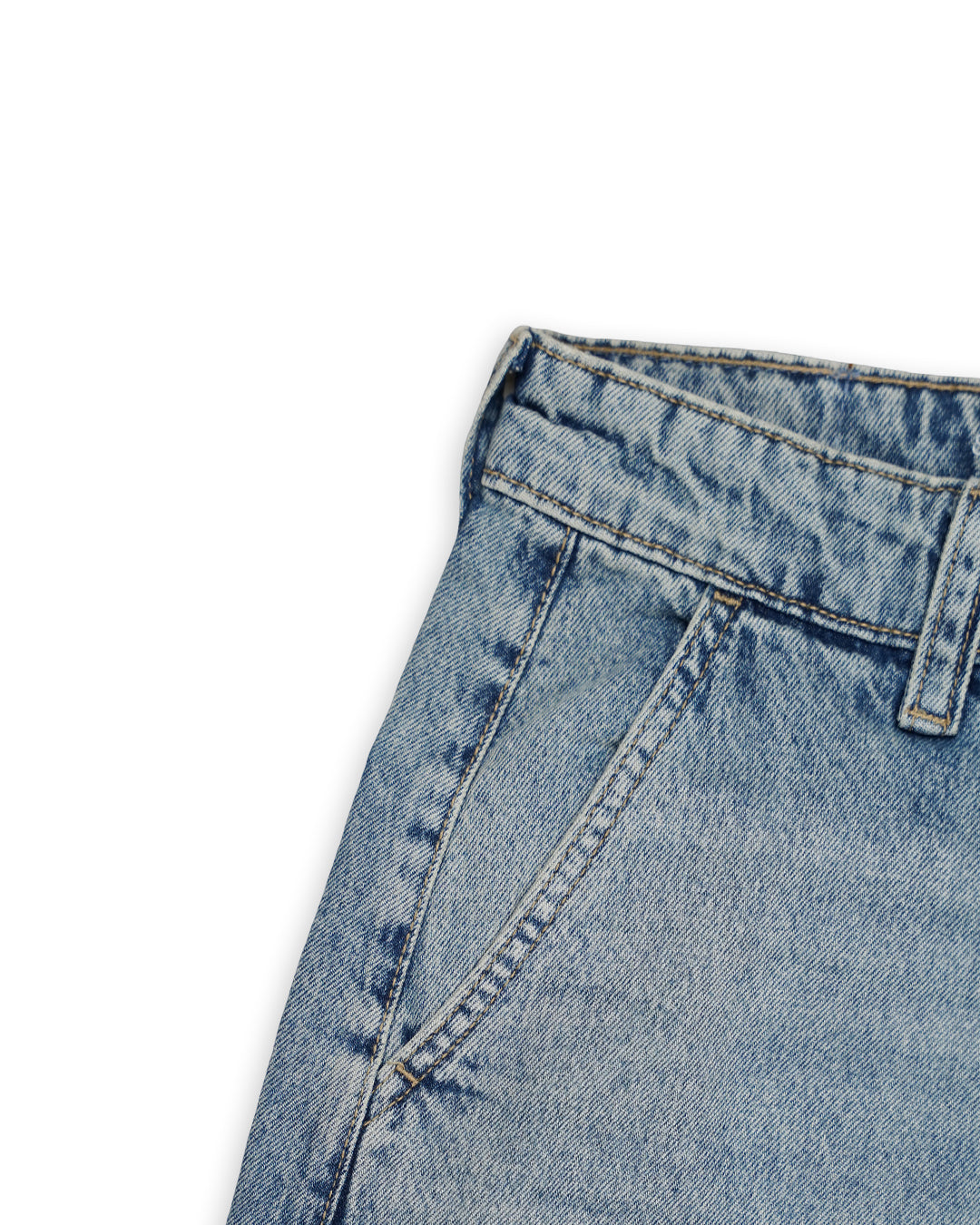 Branded Women’s Light Wash Skater-Fit Relaxed Denim Jeans WJN-02