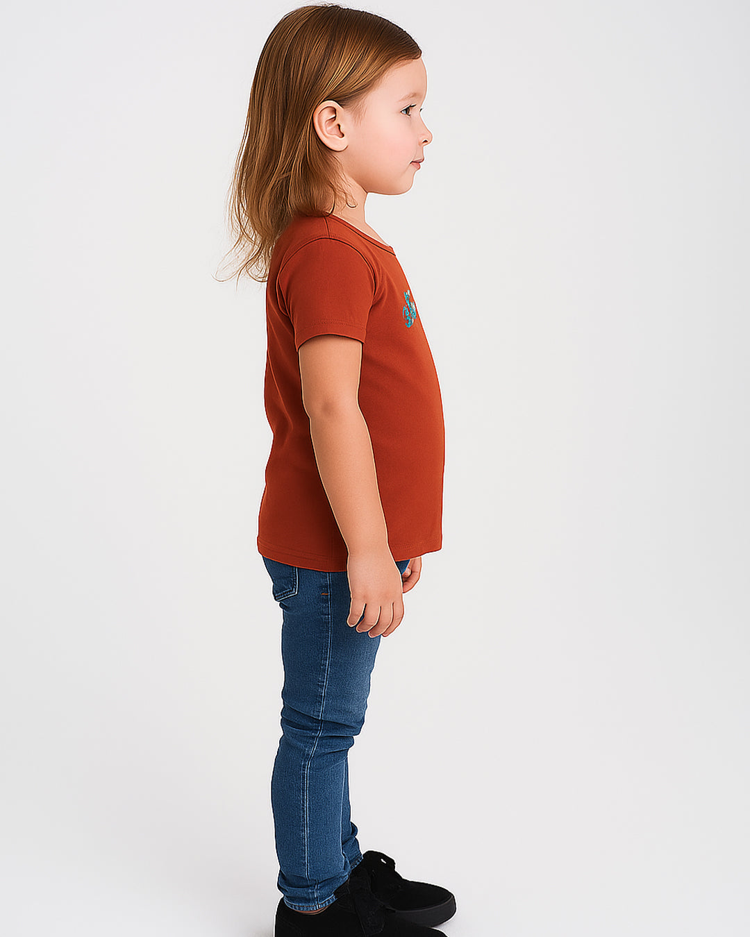 Pepprets Branded Girl's T-shirt Bubble Mehroon Color GTS-07