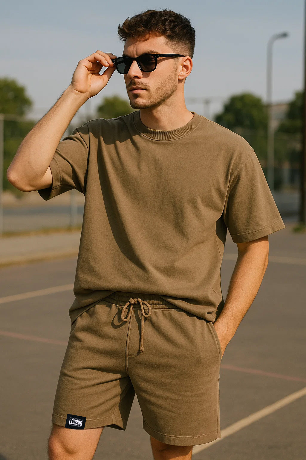LEECOPR Branded Men's Co-ord Suit Brown Color MCS-02