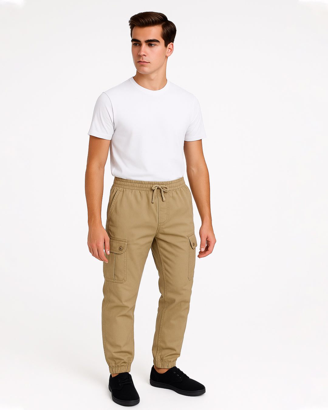 Zelig Branded Men's Joger Cargo Sand Beige Color CFP-41