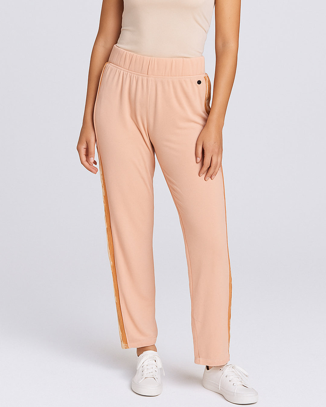 Caila Braded Women’s Peach Side Stripe Lounge Trouser WTR-01