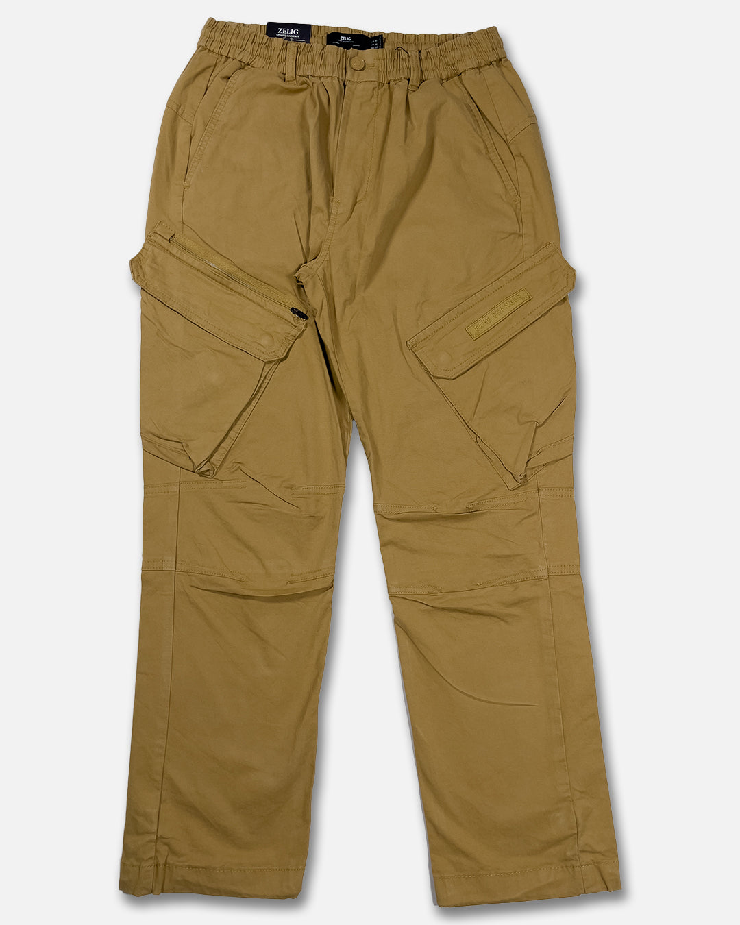 Zelig Branded Cargo Men's Cargo Camel Brown Color CFP-13