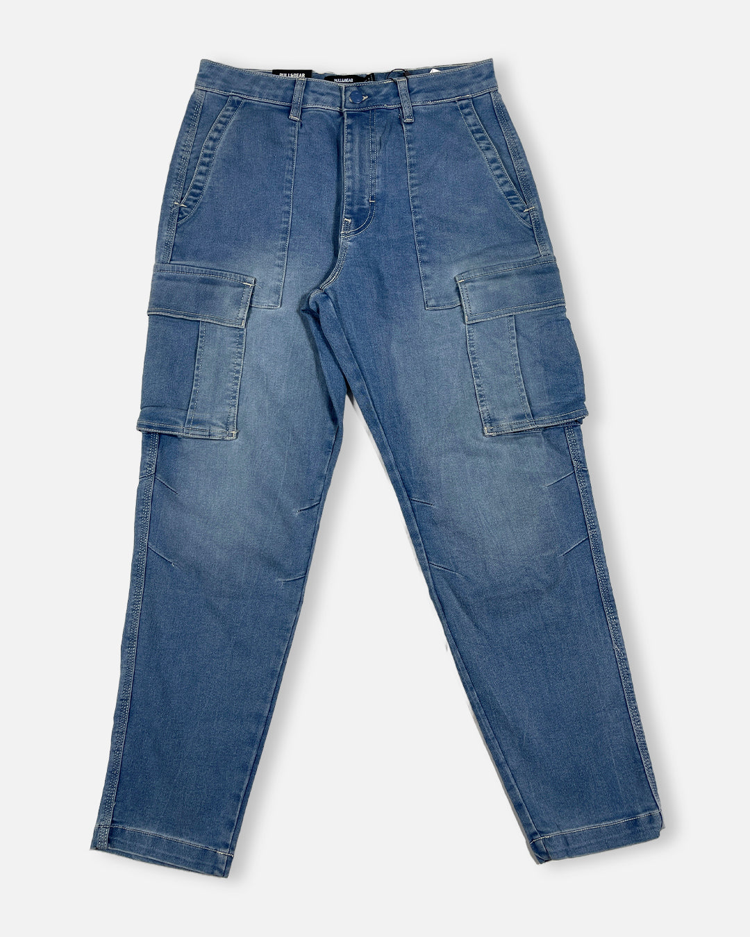 PullNBear Branded Men's Cargo Fit Pant Blue Color CFP-09