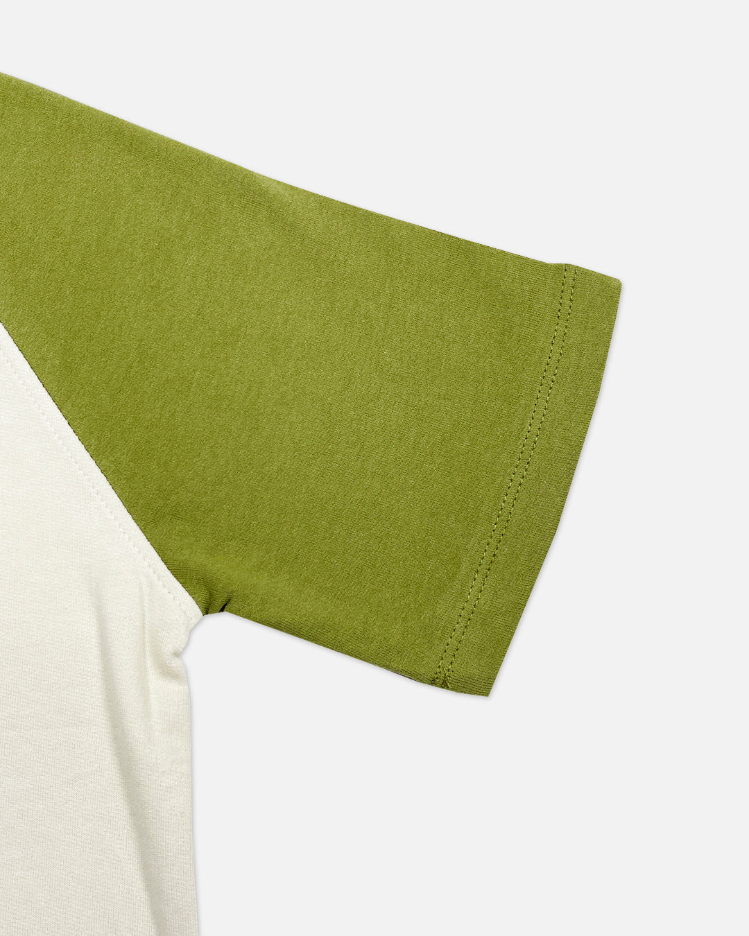ZARRAA Branded Boy's White & Green Color T-shirt BTS-02
