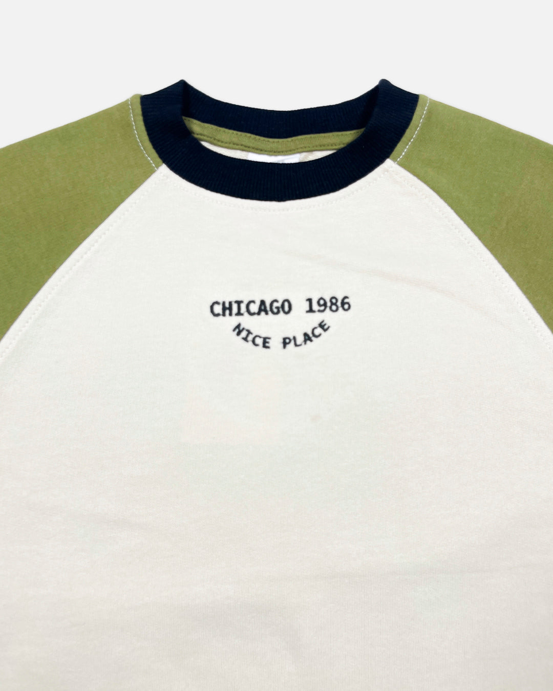 ZARRAA Branded Boy's White & Green Color T-shirt BTS-02