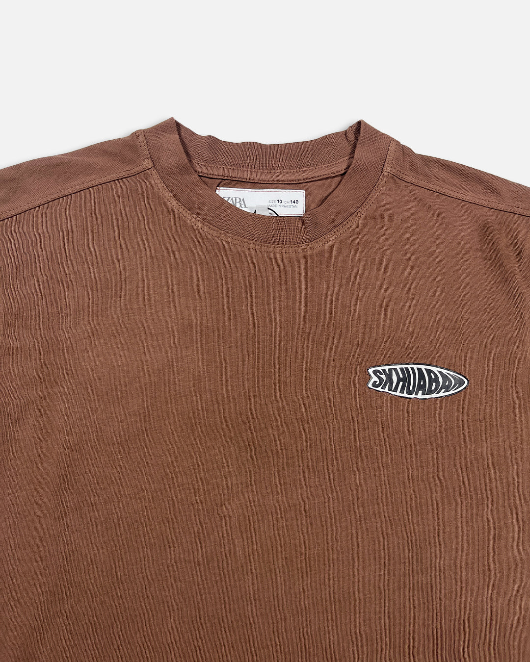 ZARRAA Branded Boy's Camel Brown Color T-shirt BTS-16