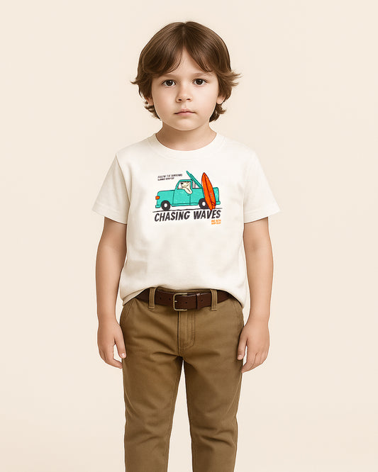 Zarraa Boys Off-White “Chasing Waves” Graphic T-Shirt BTS-18