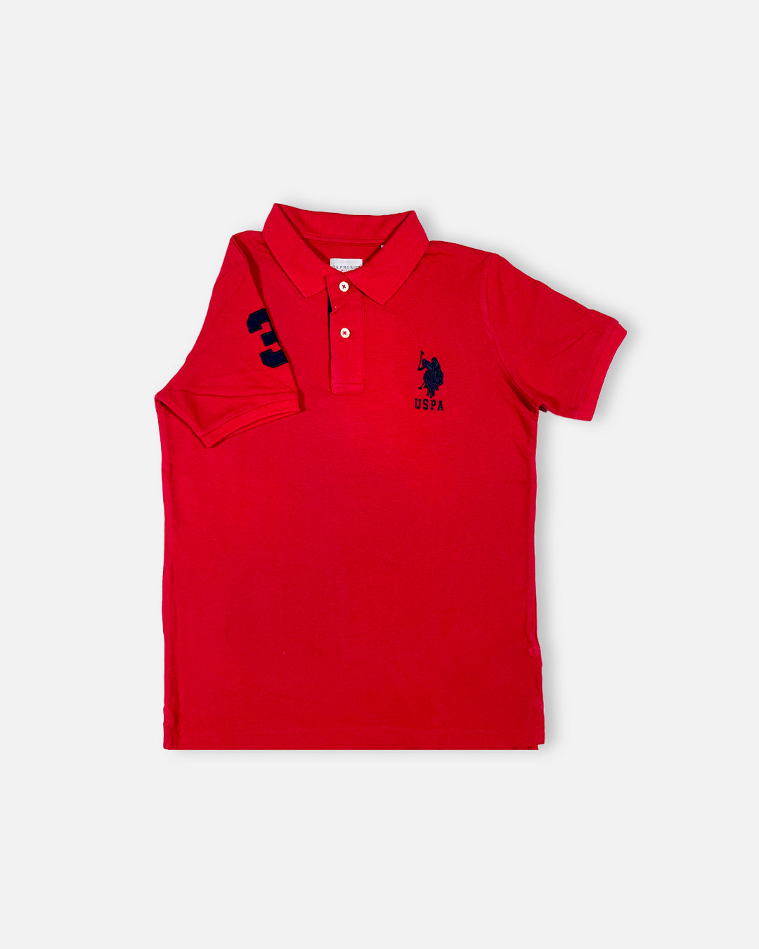 US Pollo Branded Boy's Polo T-shirt Red Color BPT-07