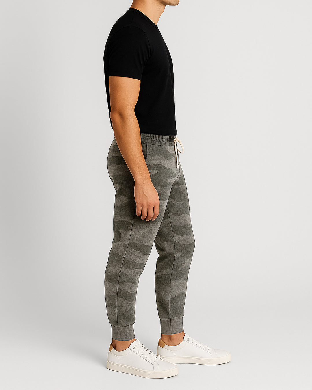 Branded Unisex Grey Camo Jogger Trouser UT-18
