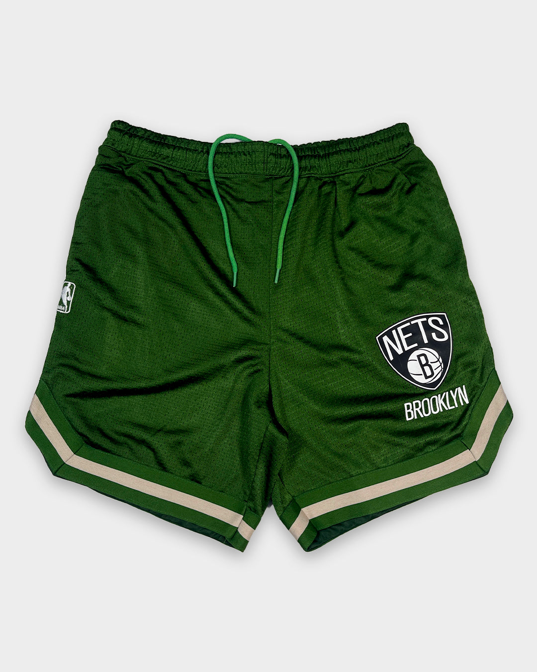 NBBA Branded Boy's & Men's Polyester Shorts Bottle Green Color MST-04