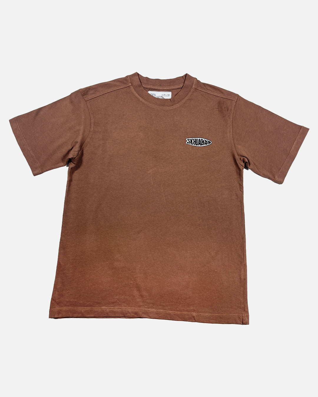ZARRAA Branded Boy's Camel Brown Color T-shirt BTS-16