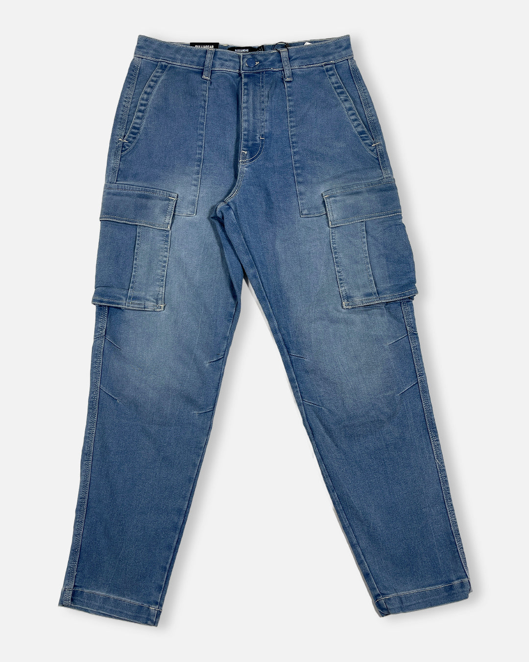 PullNBear Branded Men's Cargo Fit Pant Blue Color CFP-09