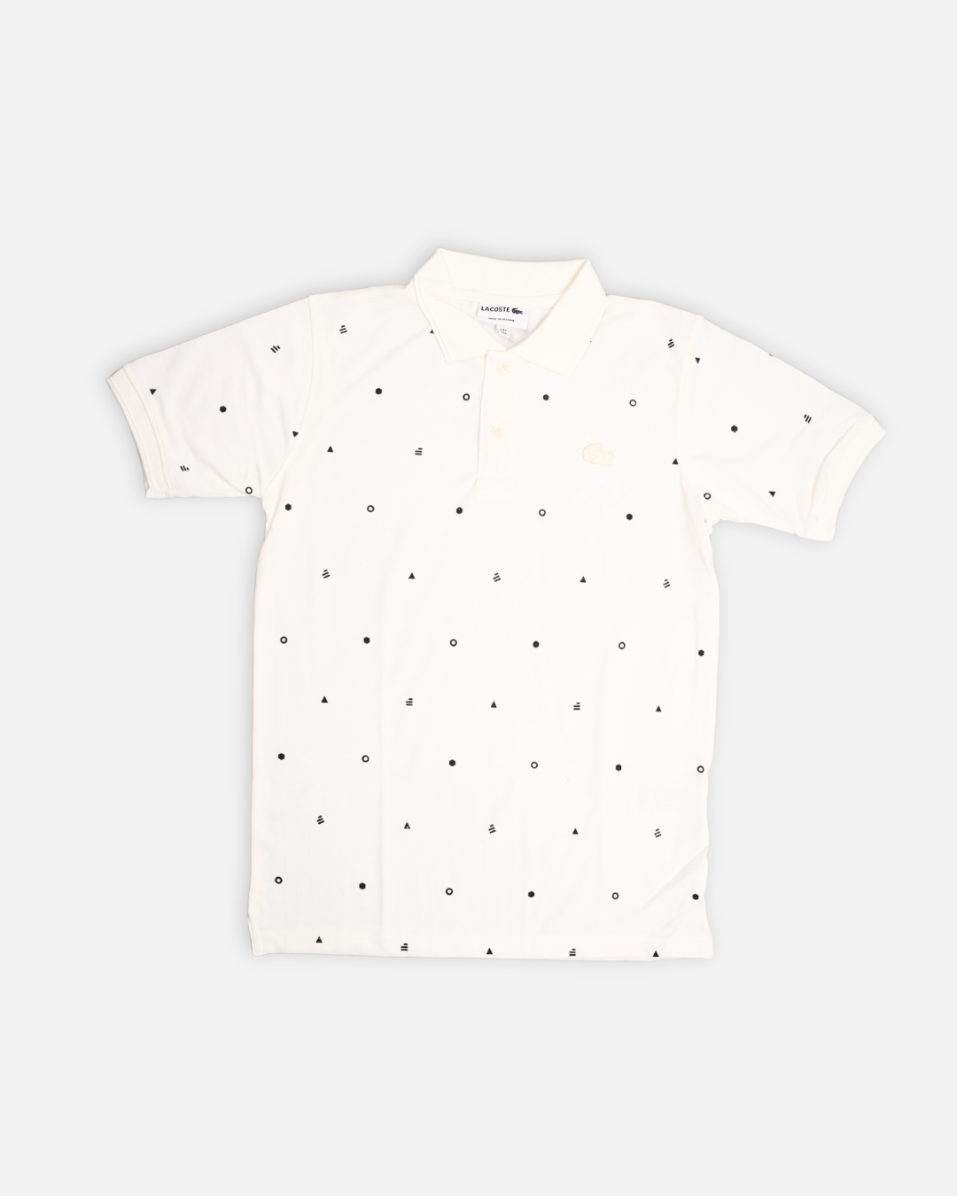 Lacostie Branded Polo T-shirt White Color Mpt-39