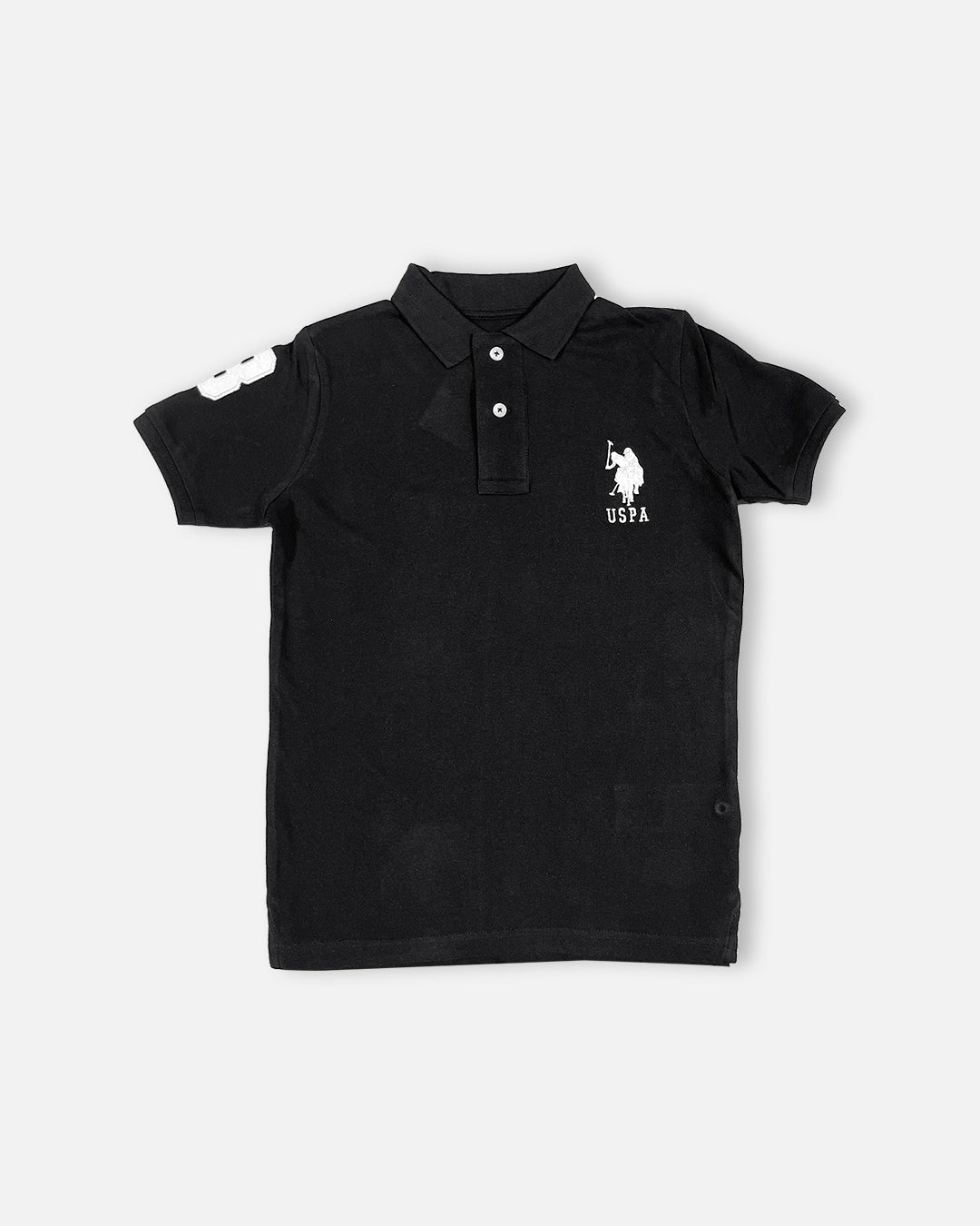 US Pollo Branded Boy's Polo T-shirt Black Color BPT-06