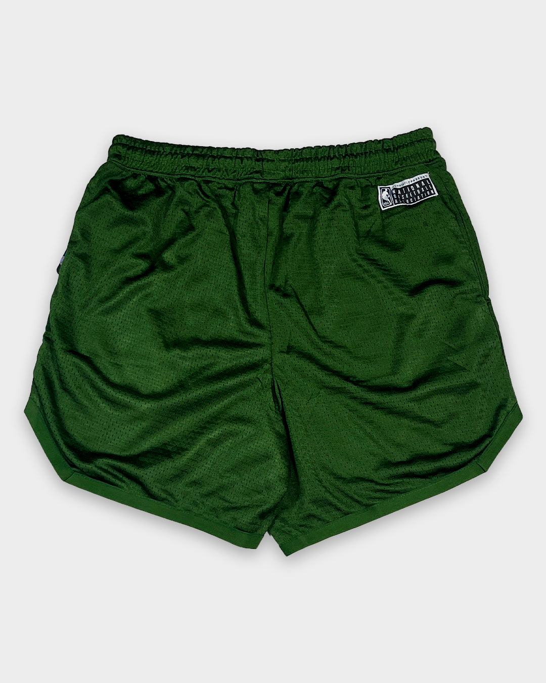 NBBA Branded Boy's & Men's Polyester Shorts Bottle Green Color MST-04