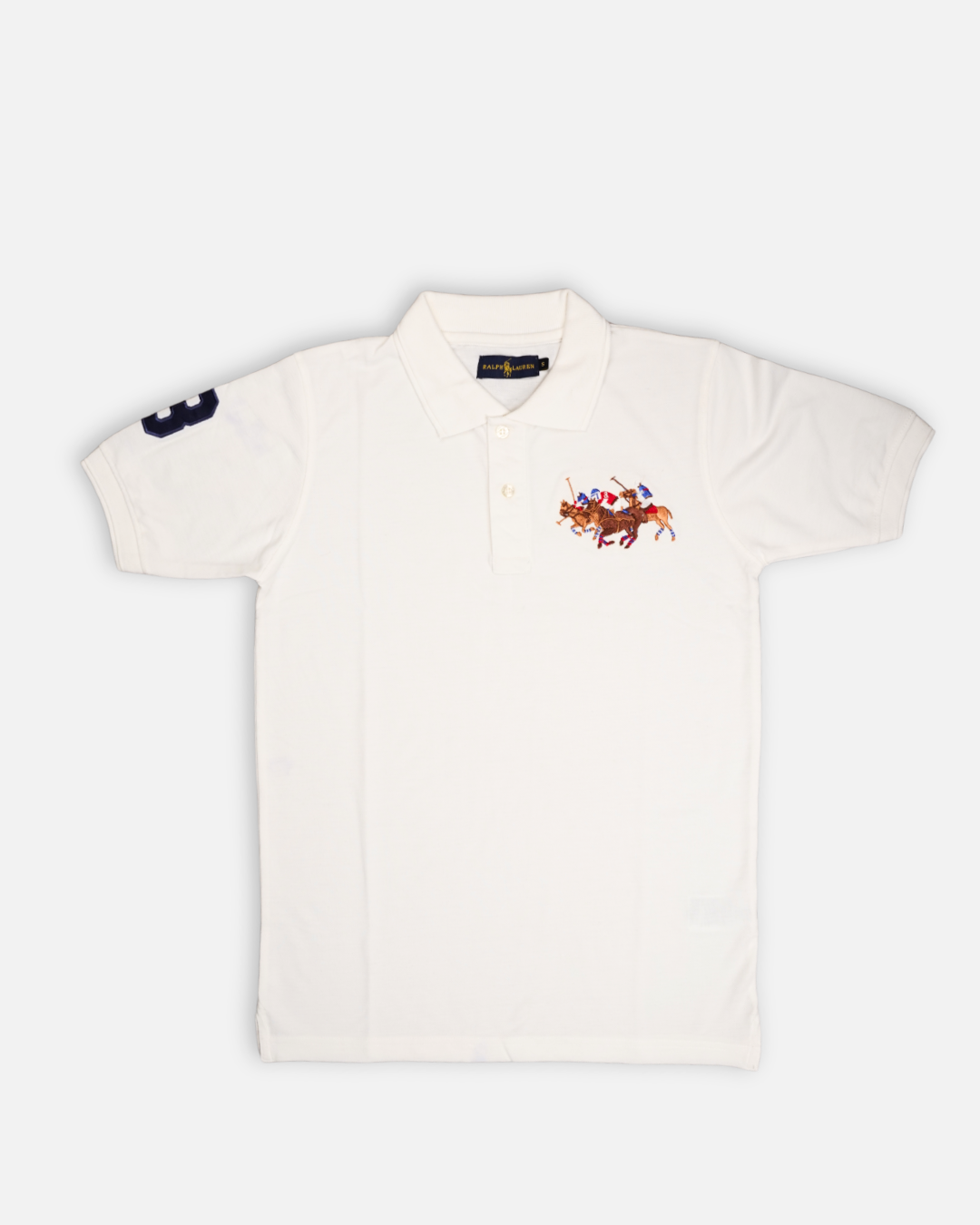 Ralp Laren Branded Polo T-shirt White Color Mpt-37