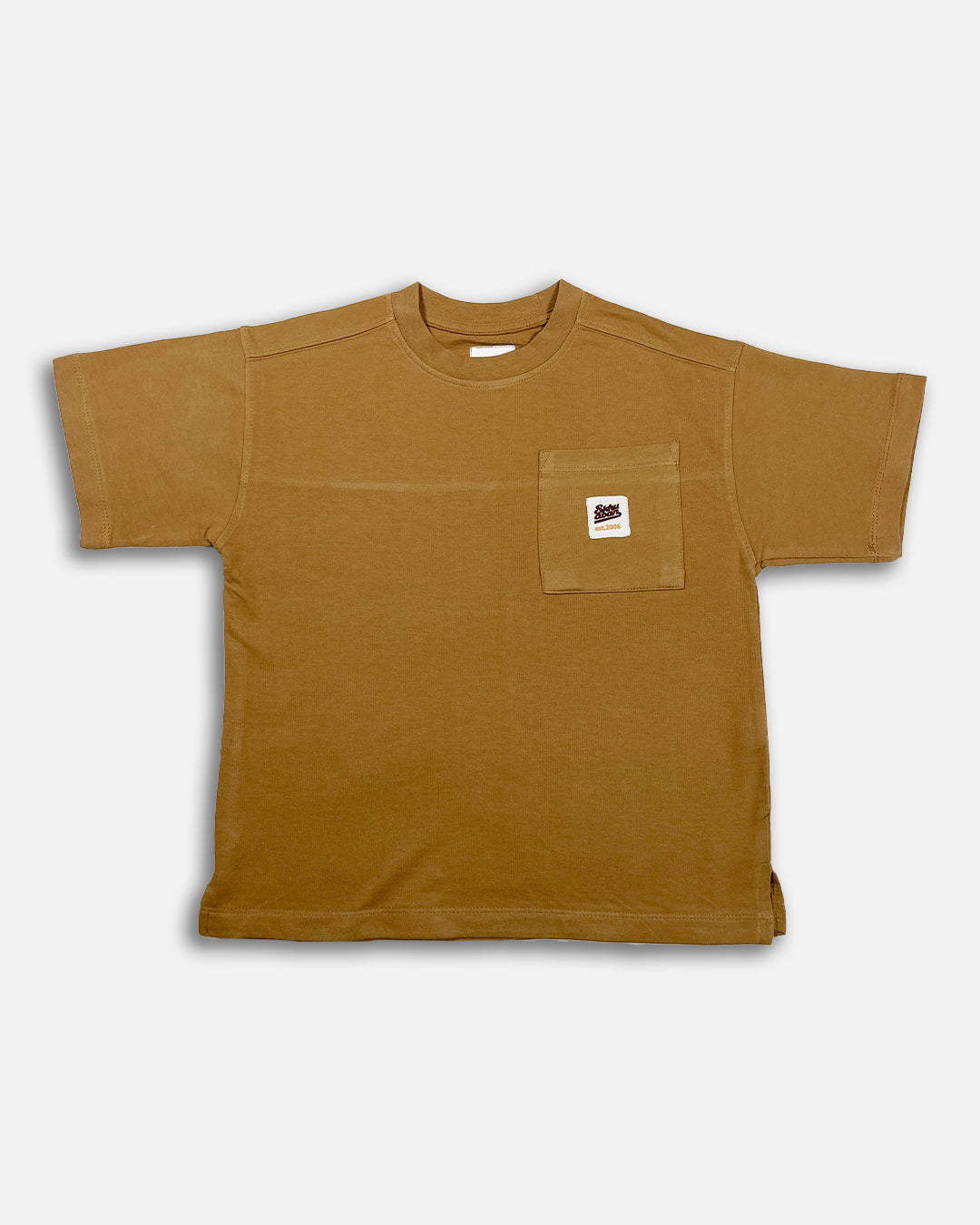 ZARRAA Branded Boy's Camel Brown Color T-shirt BTS-15