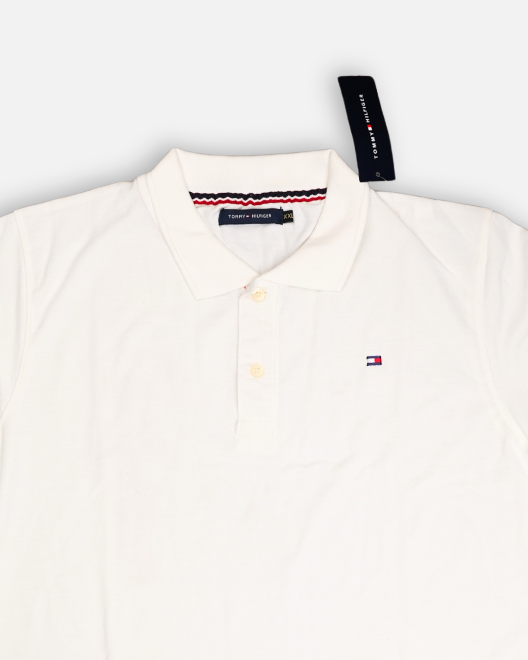 TOMIE Hil Branded Polo T-shirt White Color Mpt-36