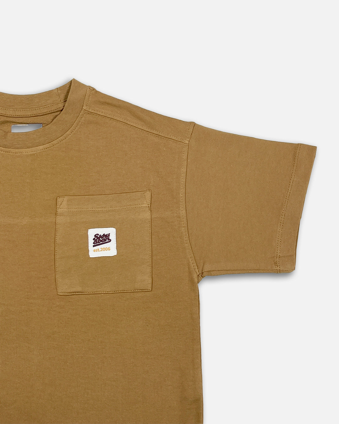 ZARRAA Branded Boy's Camel Brown Color T-shirt BTS-15