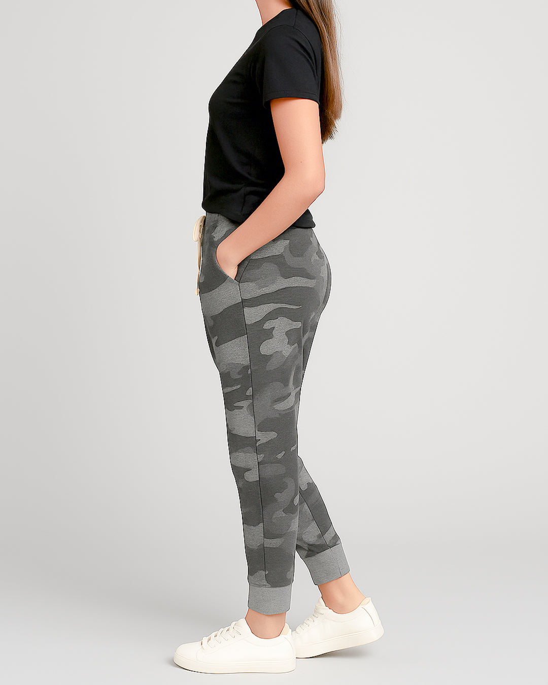 Branded Unisex Grey Camo Jogger Trouser UT-18
