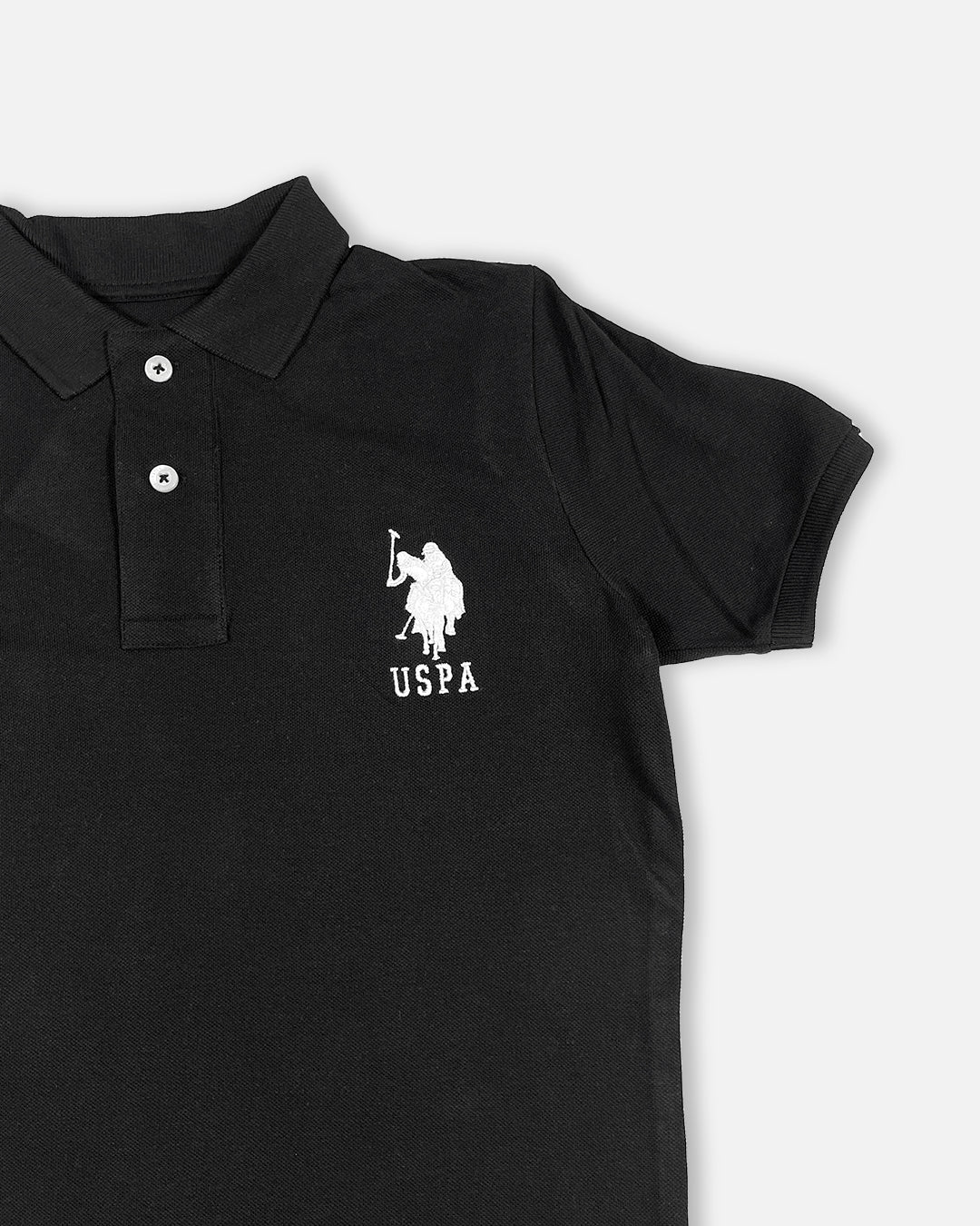 US Pollo Branded Boy's Polo T-shirt Black Color BPT-06