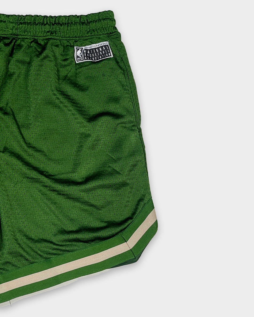 NBBA Branded Boy's & Men's Polyester Shorts Bottle Green Color MST-04
