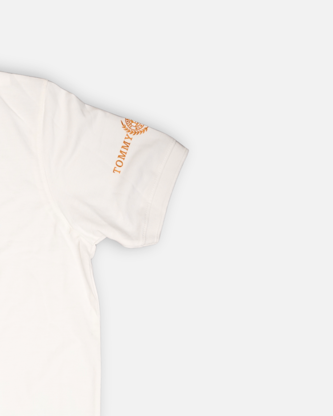TOMIE Hil Branded Polo T-shirt White Color Mpt-36