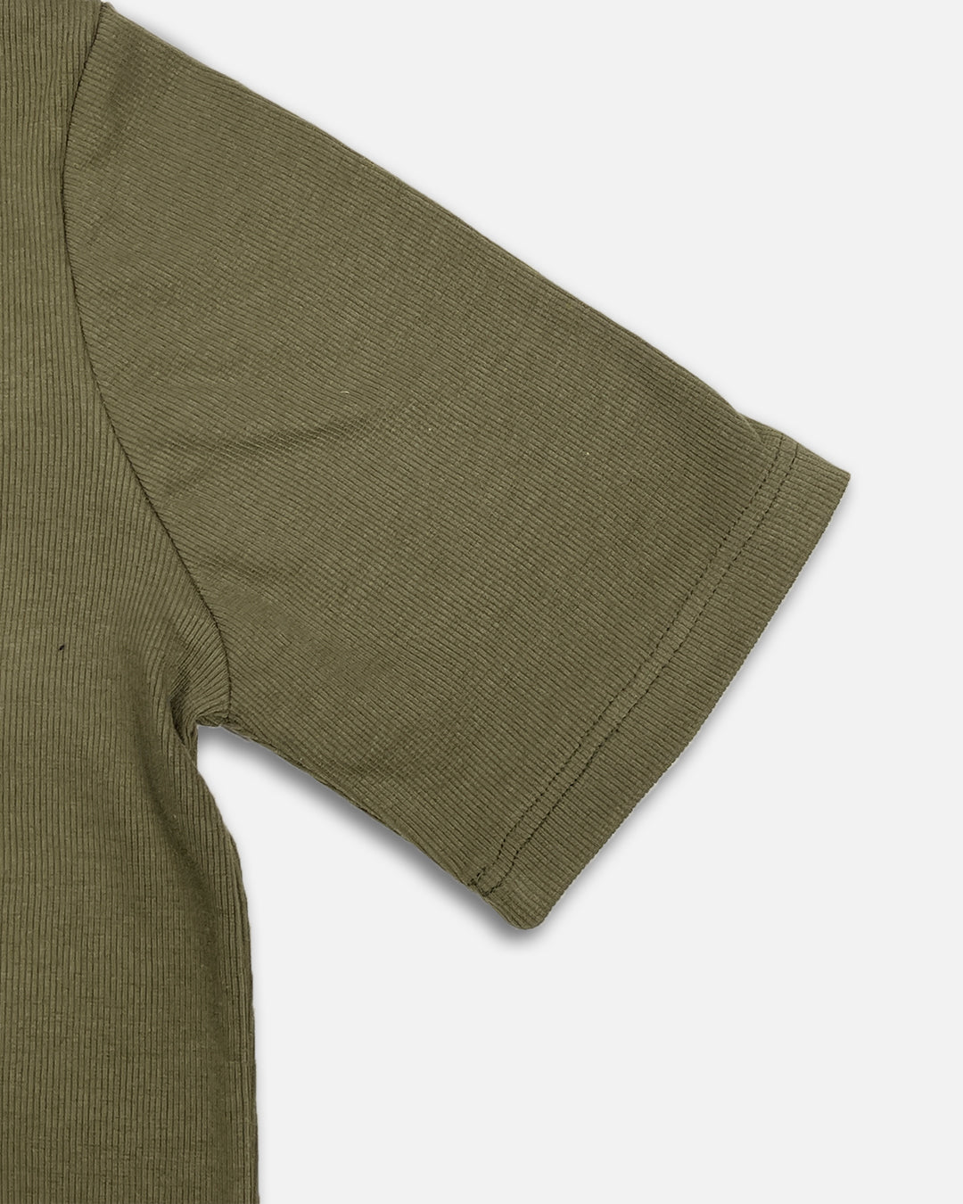 Spark Men's Olive Green Color Rib Polo T-shirt MPT-25