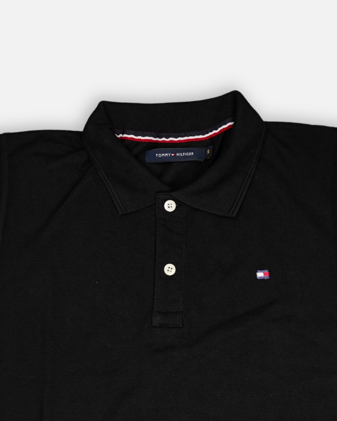 TOMIE Hil Branded Polo T-shirt Black Color Mpt-32