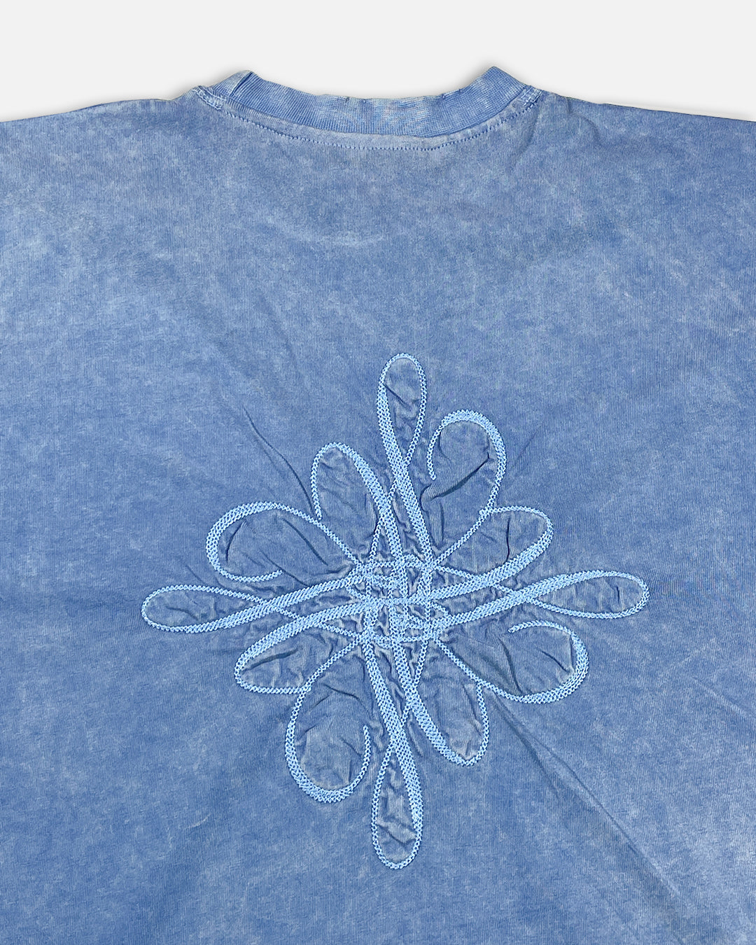 Host Lamson Branded Drop Soluder T-shirt Blue Color Mt-06