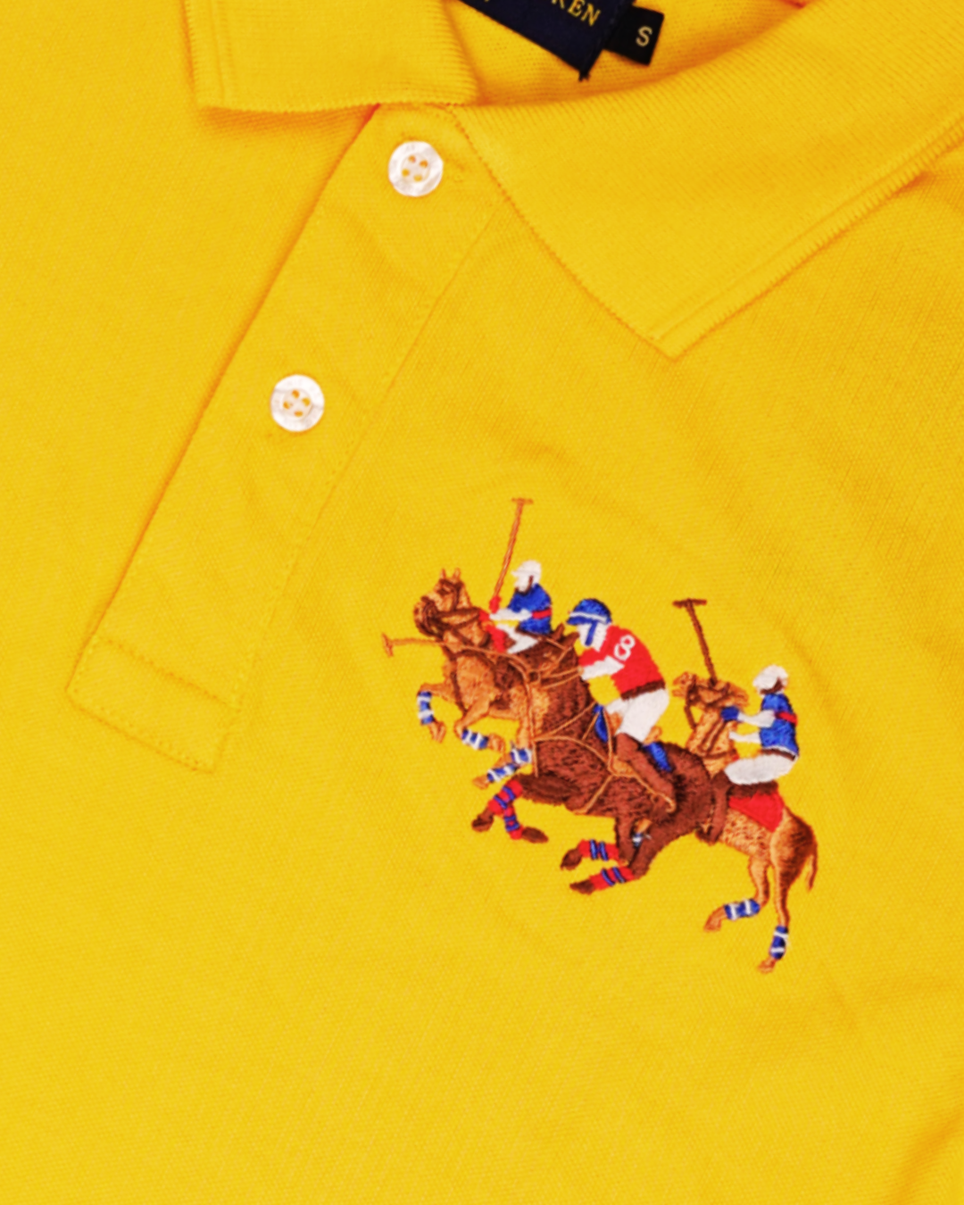 Ralp Laren Branded Polo T-shirt Yellow Color Mpt-49