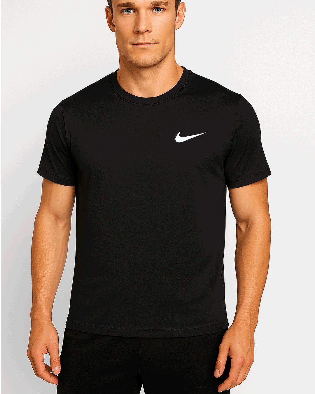 NIKK Branded Men's Dri-fit T-shirt Black Color MDT-04