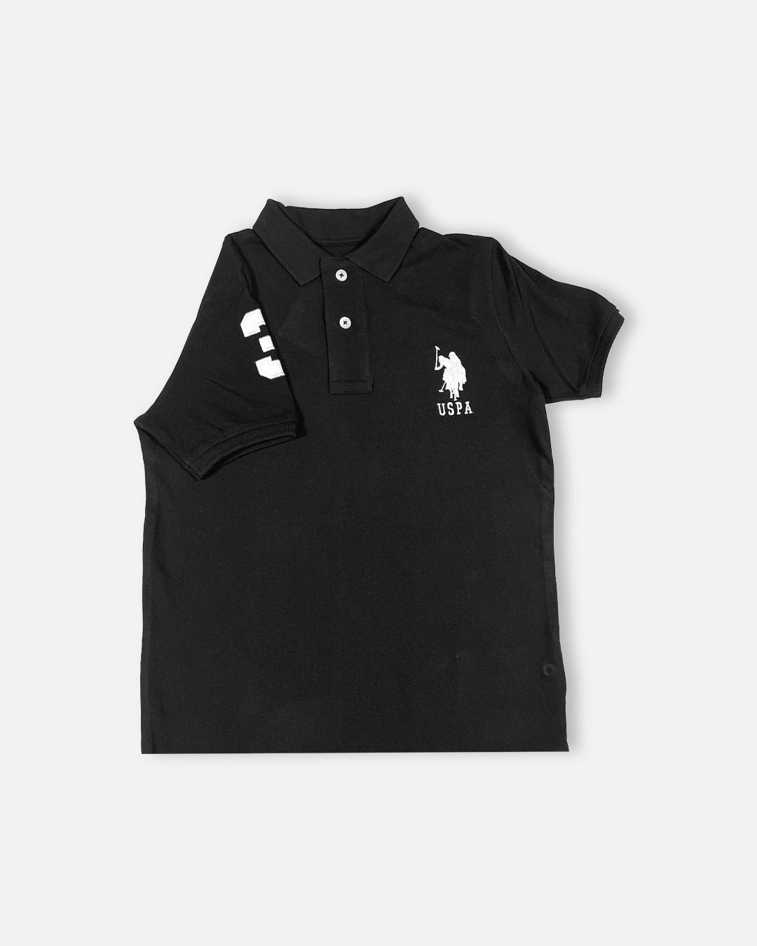 US Pollo Branded Boy's Polo T-shirt Black Color BPT-06