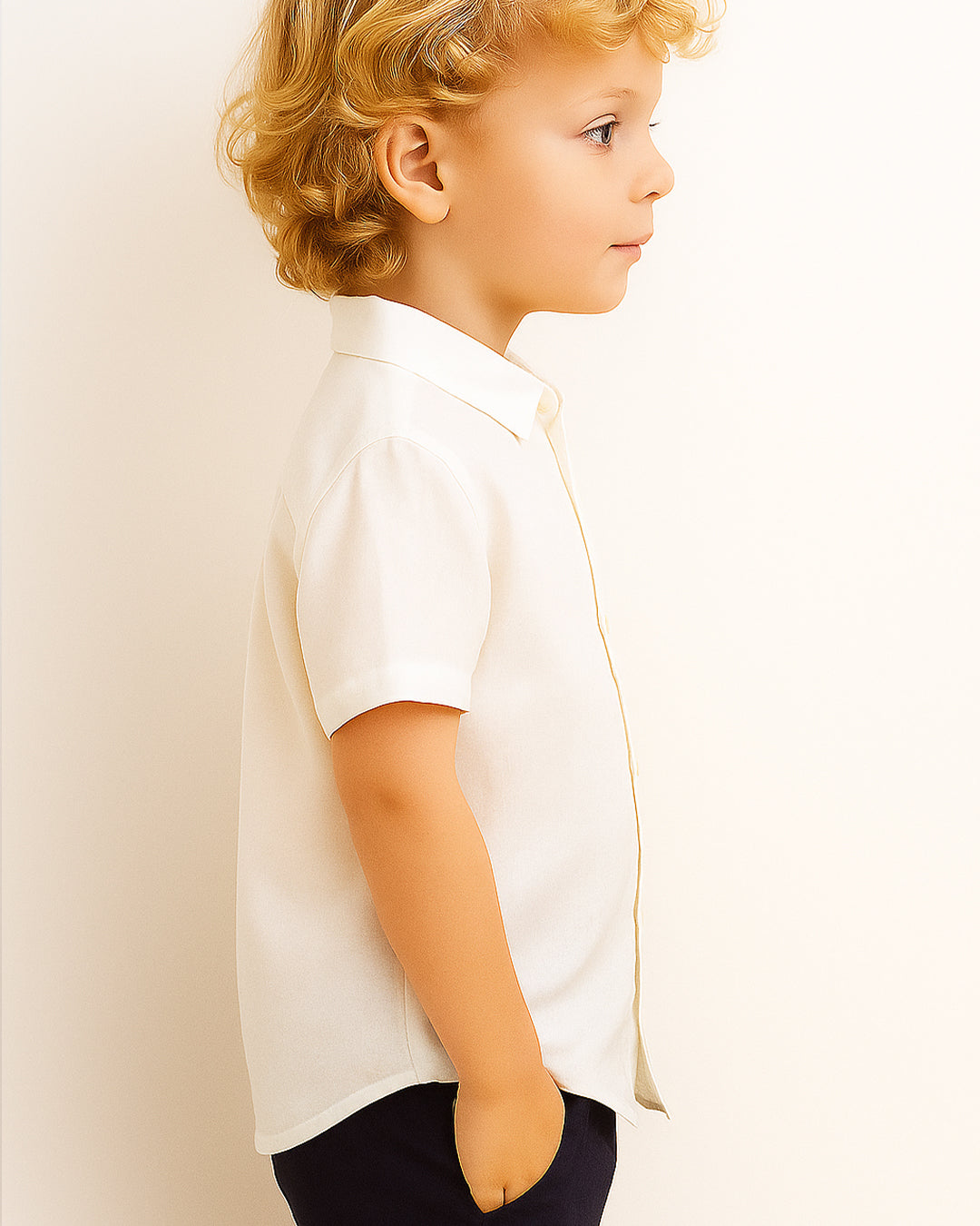 TILTY Branded Boy's White Color Shirt BS-04