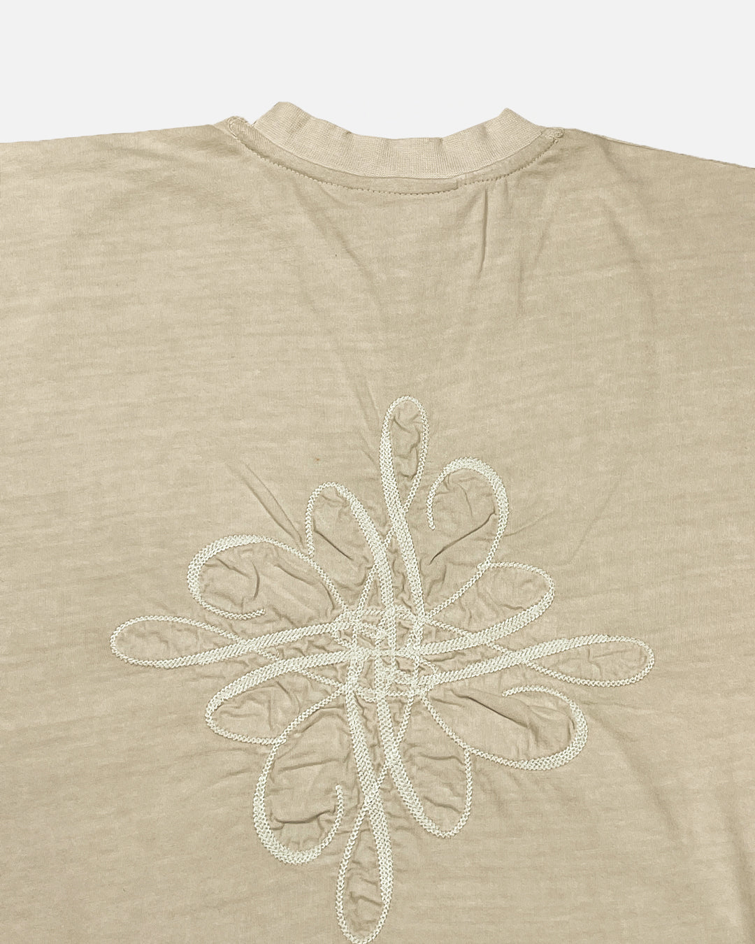 Host Lamson Branded Drop Soluder T-shirt Off White Color Mt-05