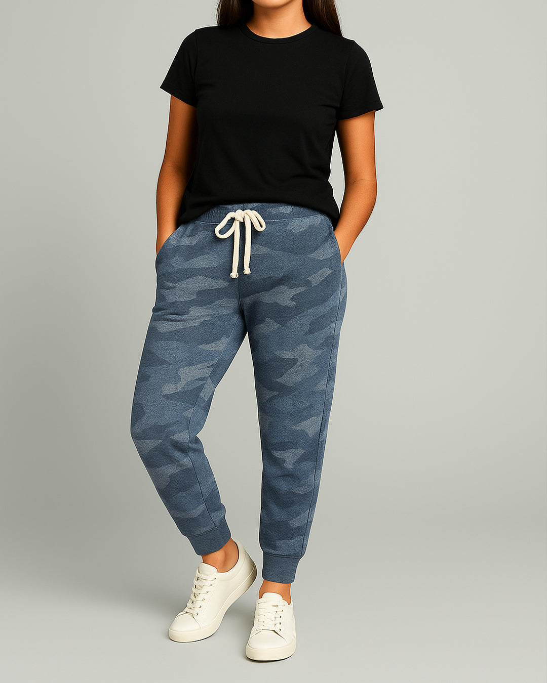 Branded Unisex Blue Camo Jogger Trouser UT-19