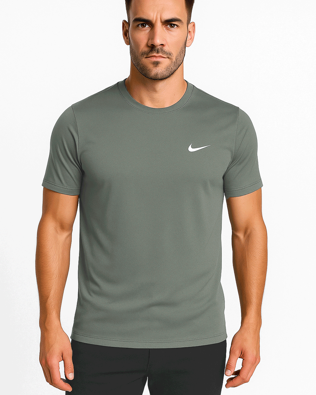 NIKK Branded Men's Dri-fit T-shirt Light Grey Color MDT-07