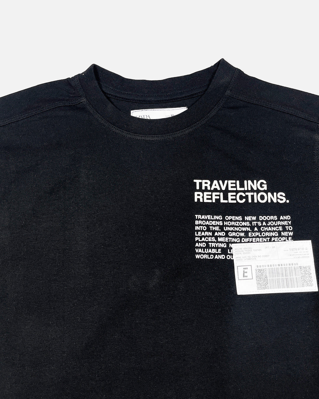 ZARRAA Branded Boy's Black Color T-shirt BTS-07
