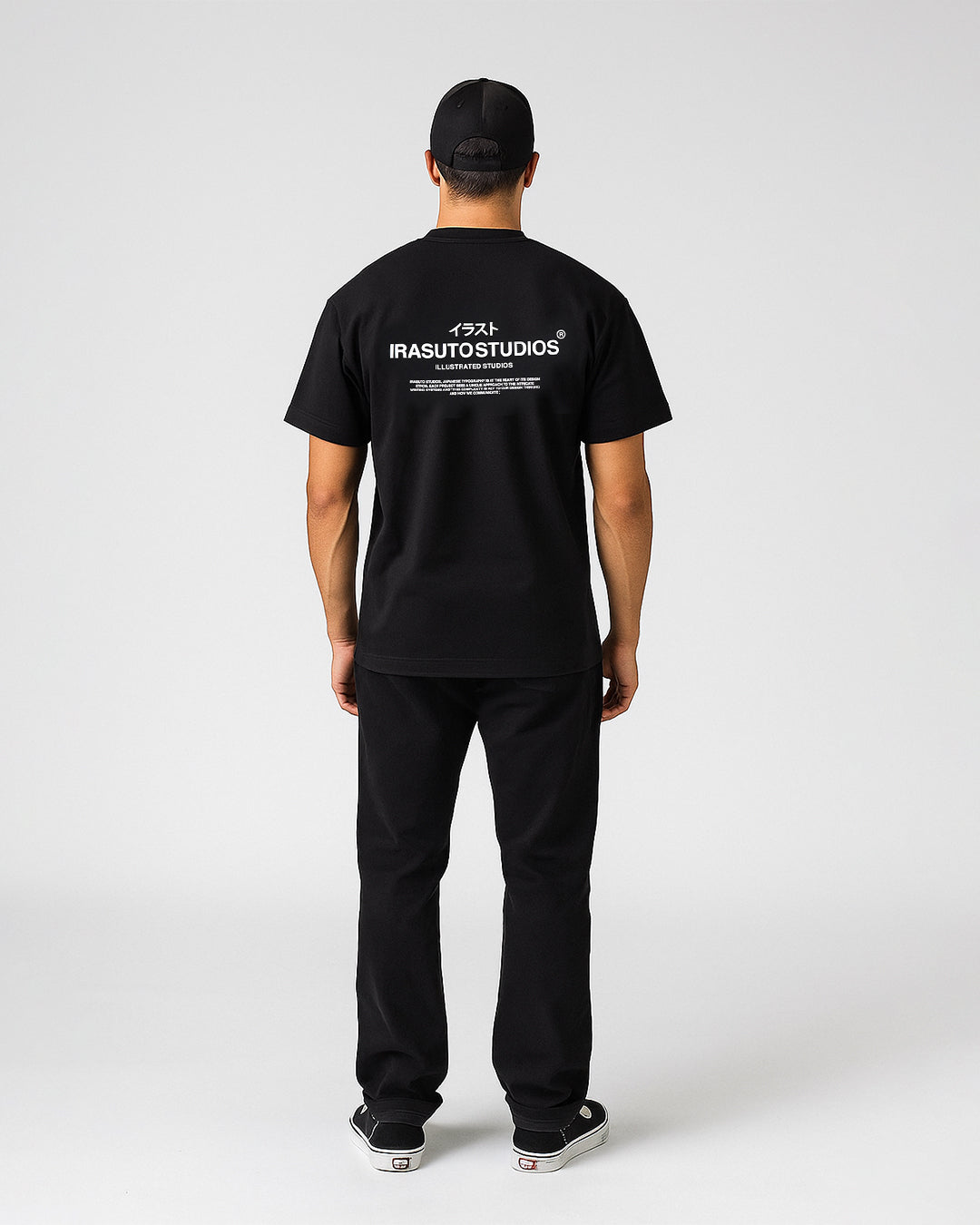 Branded Black Drop Shoulder Tee MT-11