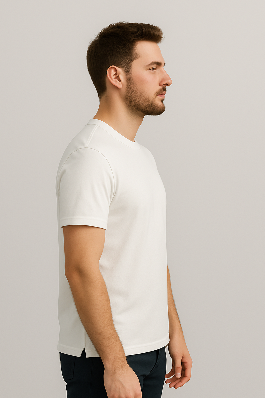 Men's T-shirt White Color MT-04