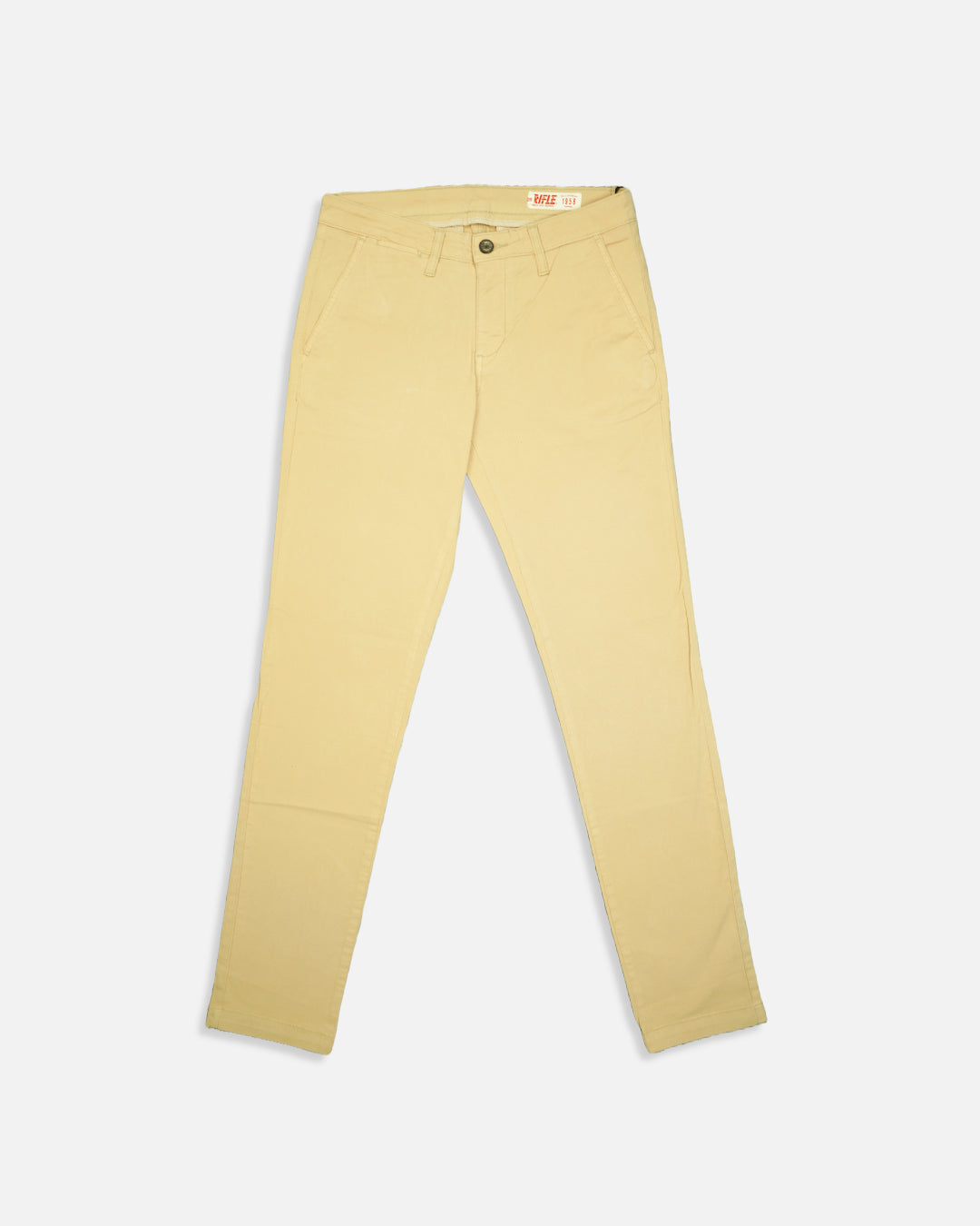 Rifl Branded Men's Slim Fit Chino Pant Beige Color MCP-18