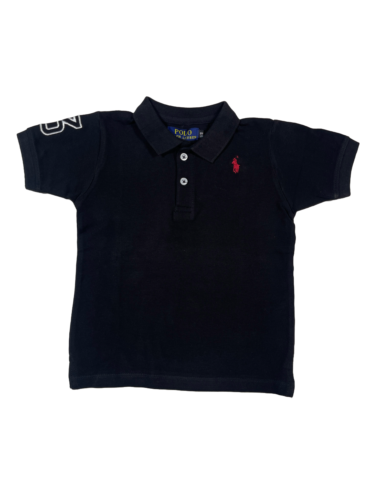 US Pollo Branded Boy's Polo T-shirt Black Color BPT-03