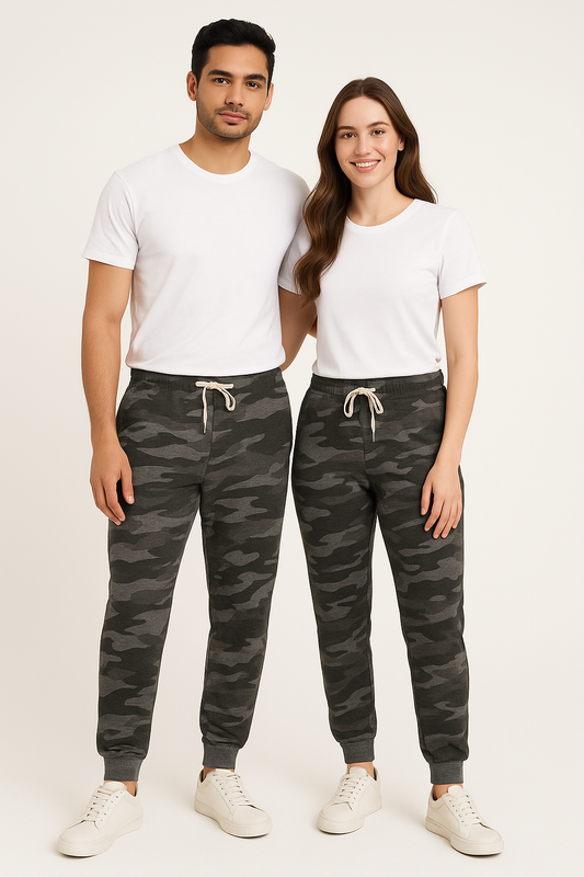 Branded Unisex Grey Camo Jogger Trouser UT-18