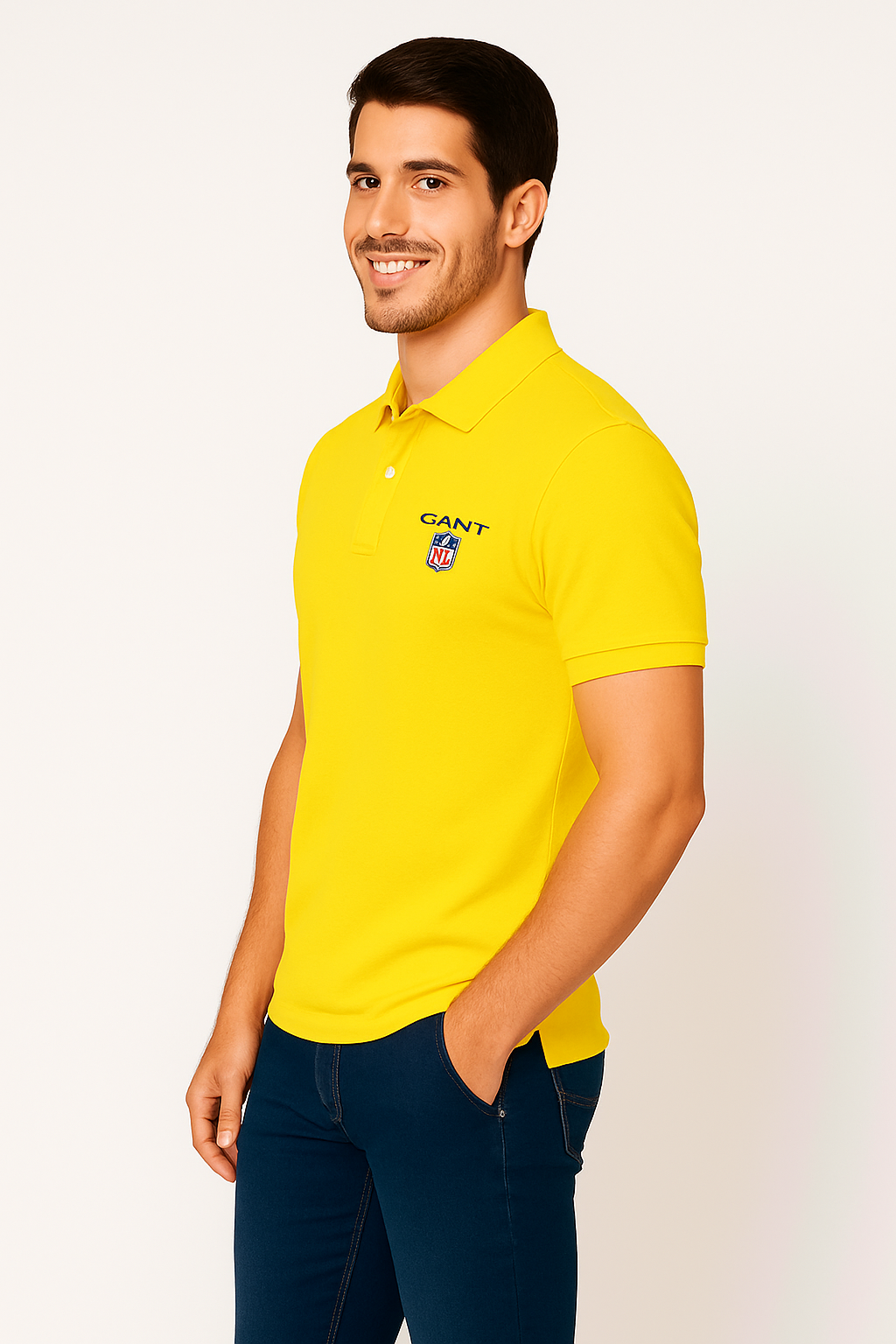 Giant Branded Polo T-shirt Yellow Color Mpt-48