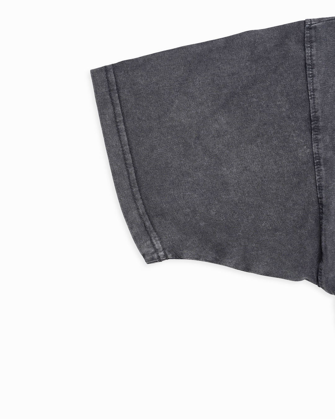 Booh Branded Women Drop Shoulder Crop T-Shirt - Charcoal WTT-17