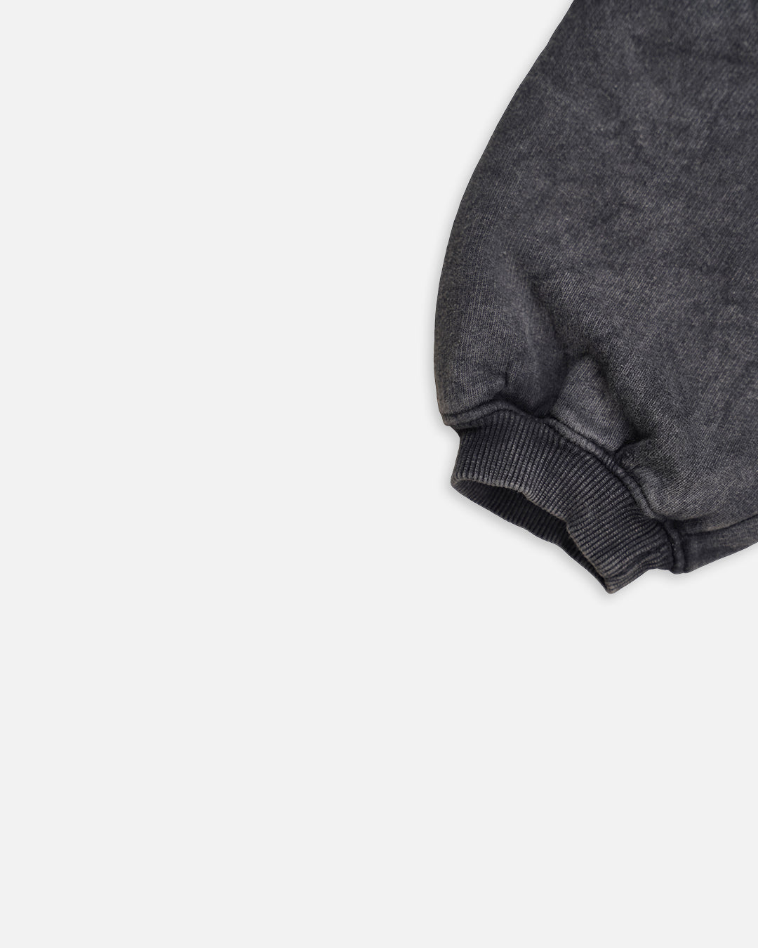 Fashion Nva Branded Women’s Washed Cropped Zip Hoodie – Charcoal Black FNWJ-02