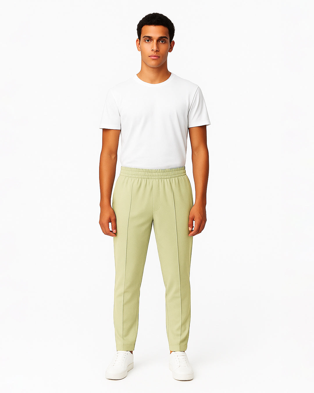 Zelig Branded Men's Light Khaki Color Textured Trouser MTR-03