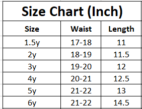 Zarraa Kid's Casual Shorts Off White Color KST-02